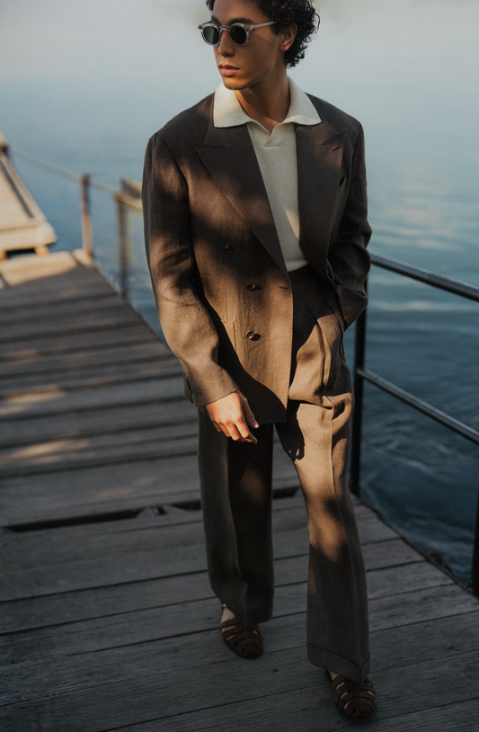 Leon Trousers - Cocoa Hemp