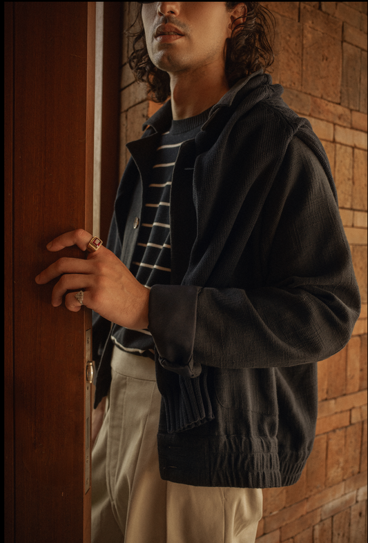 Flight Jacket - Navy Tatami