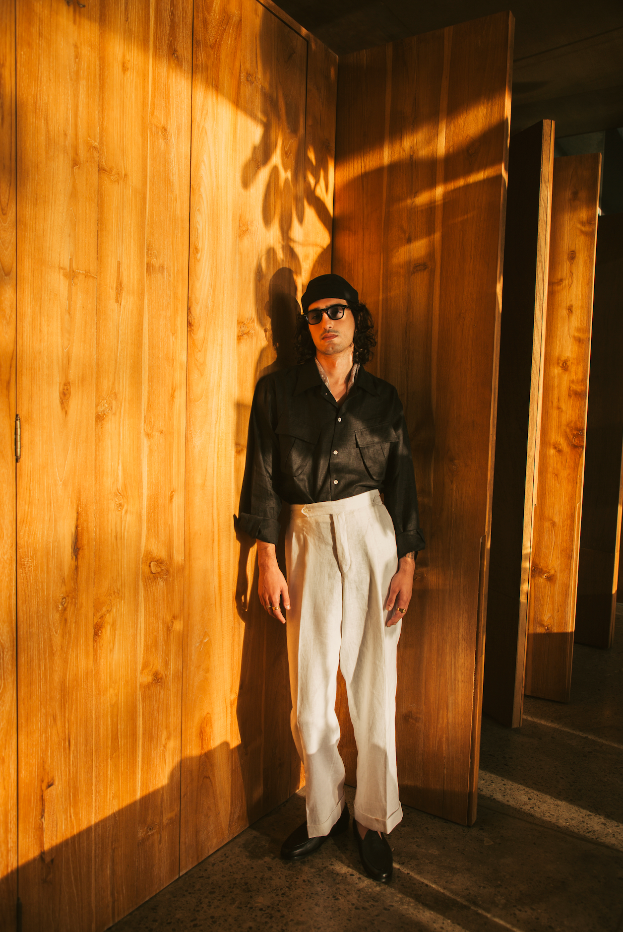 Jungle Shirt - Black Linen